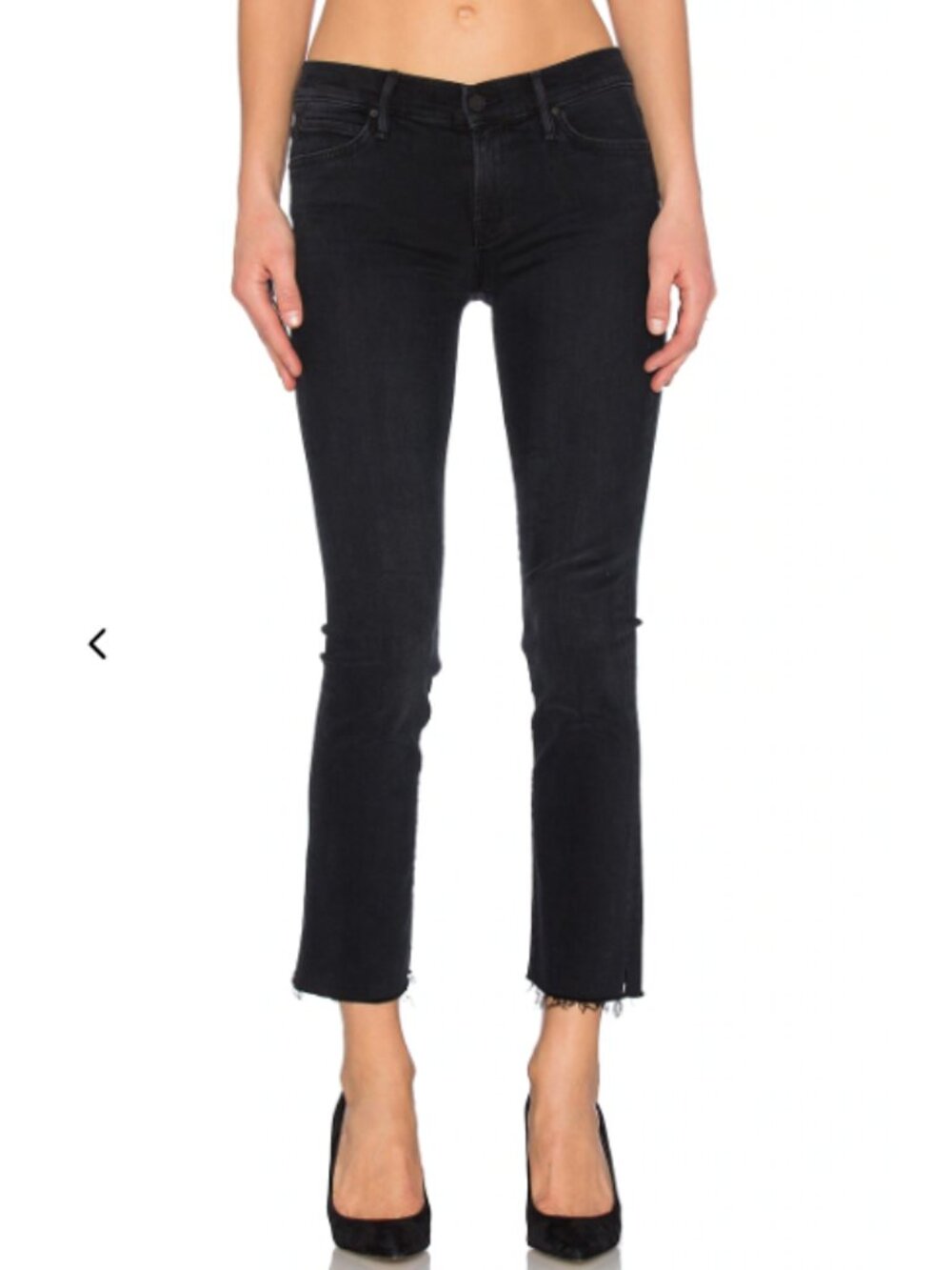 Mother the Rascal Ankle Snippet Jeans‎ in Blackbird Size 28